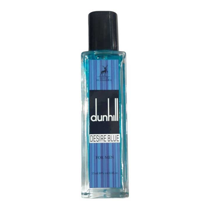 عطر جیبی الحمبرا مدل دانهیل دیزایر بلو Dunhill Desire Blue حجم 35 میلی لیتر