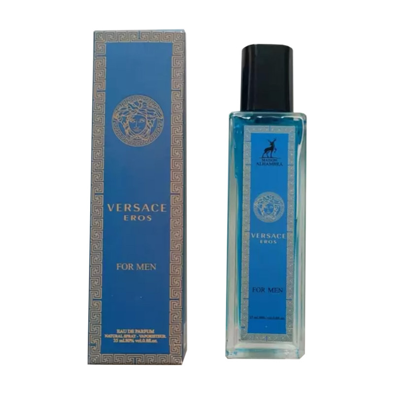 عطر جیبی الحمبرا مدل , ورساچ اروس Versace Eros حجم 35 میلی لیتر