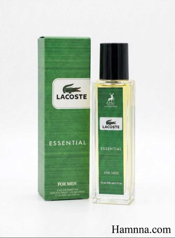 عطر ادوپرفیوم مردانه الحمبرا لاگوست اسنشیال حجم ۳۵ میل تلخ خنک