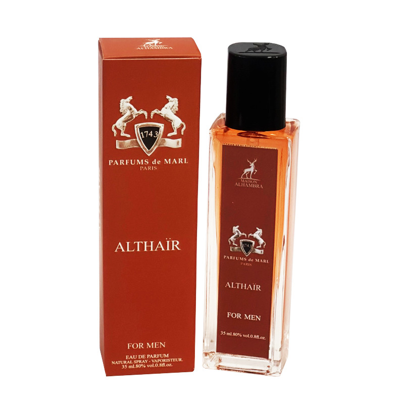 ادو پرفیوم مردانه الحمبرا مدل ALTHAIRبا رایحه گرم حجم 35 میلی لیتر