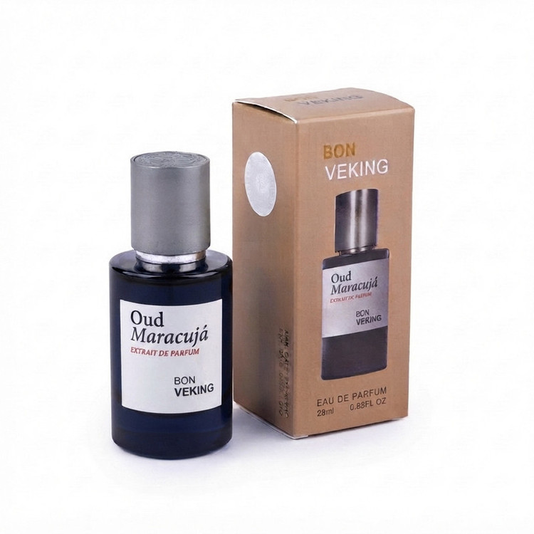 عطر جیبی مردانه بن وکینگ مدل عود ماراکوجا Oud Maracuja با رایحه گرم و تلخ حجم 25 میلیلیتر